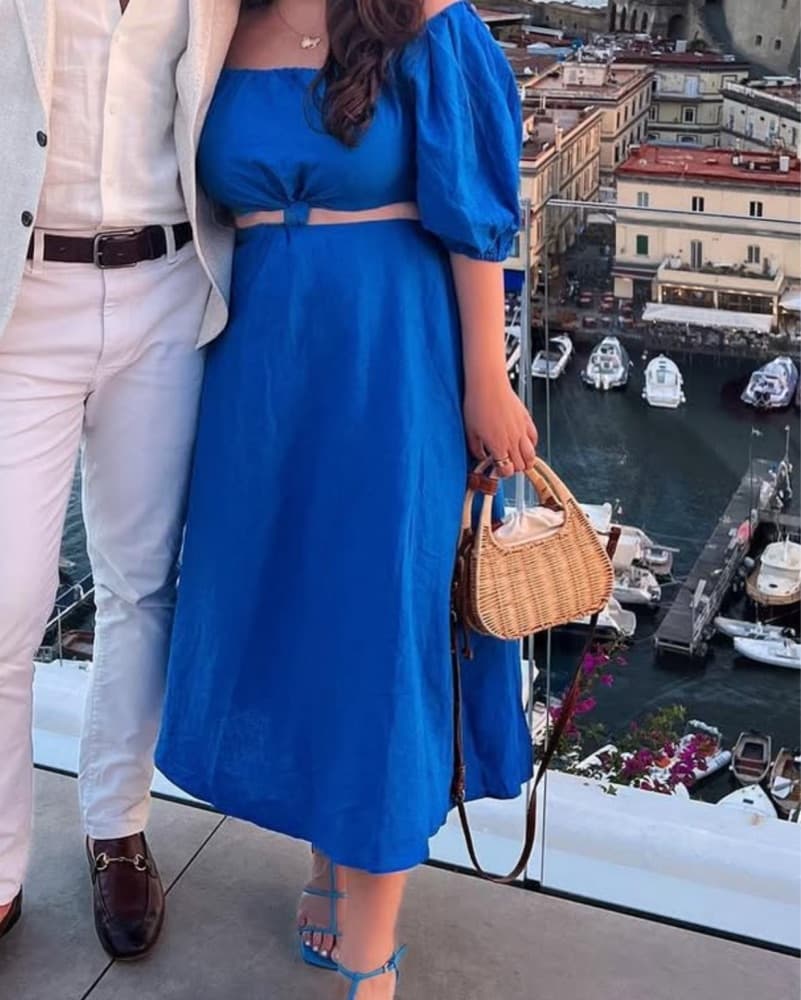Farm Rio Blue Knot Dress - Image 2
