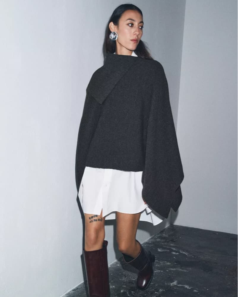 Zara Asymmetrical Cape - Image 3