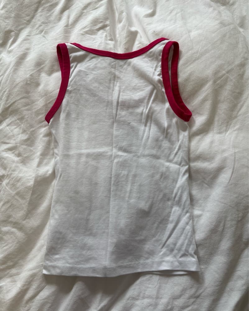 Chanel Vintage Tank Top - Pink CC - Image 3