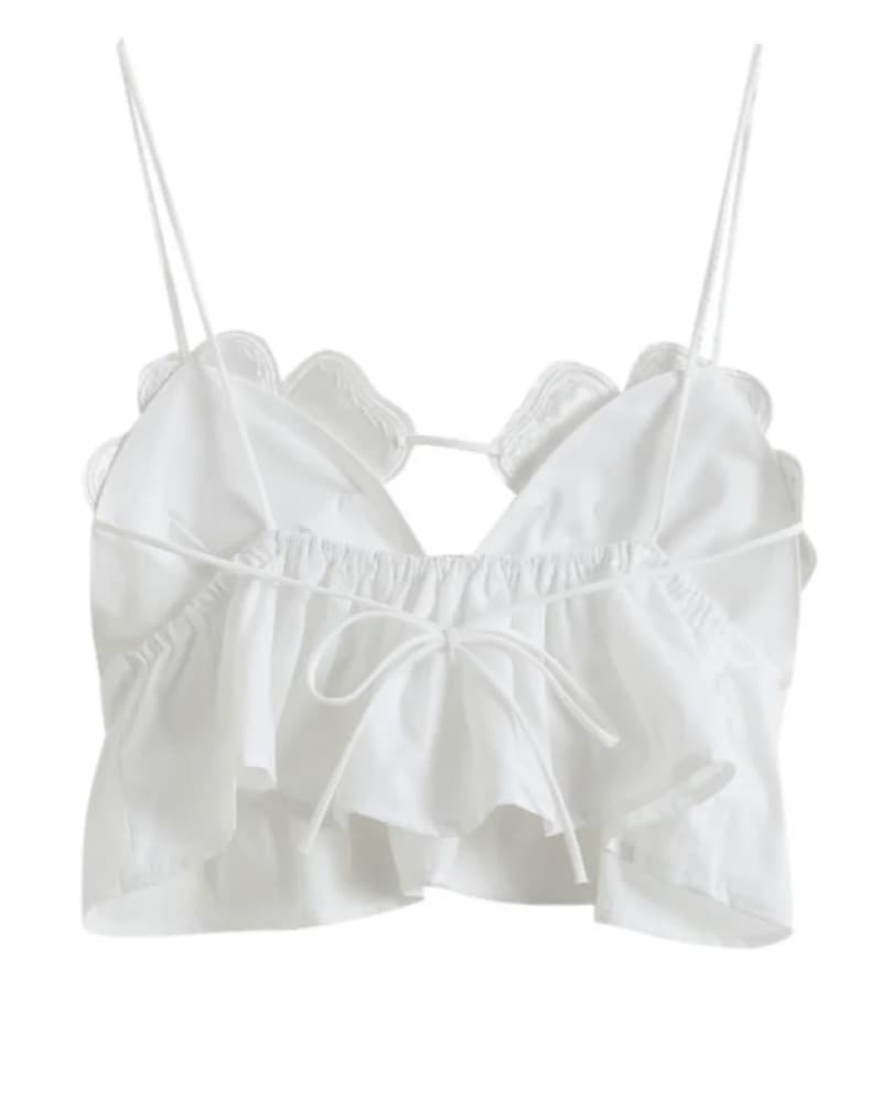 Floral Top In White  - Image 5