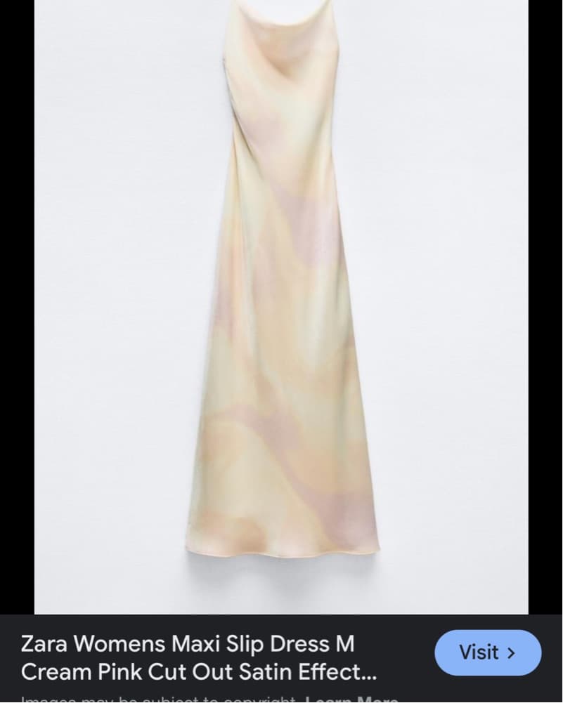 Maxi Slip Dress Dream Pink Satin Effect  - Image 3