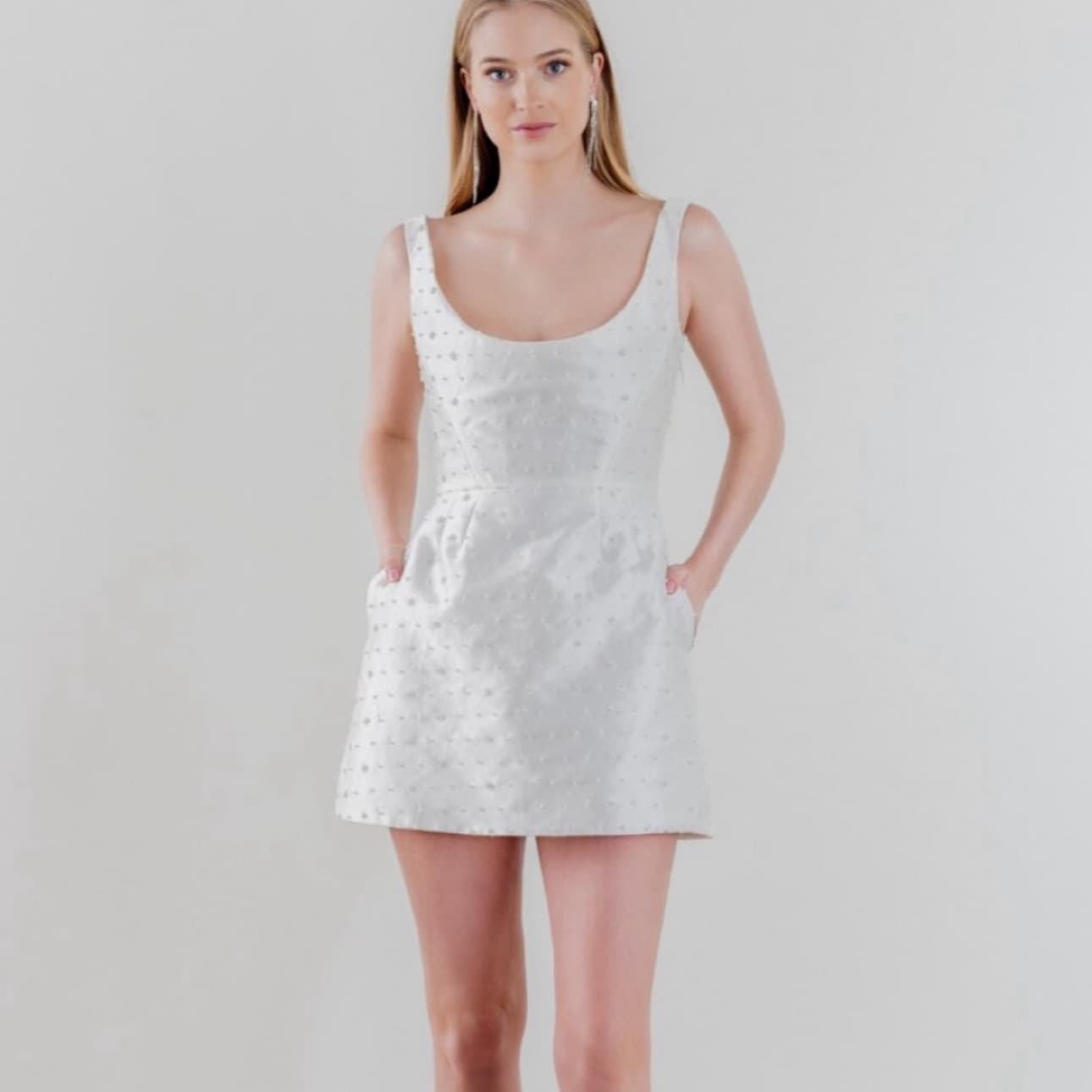 By Watters Obsessed Mikado Mini Dress - Image 1