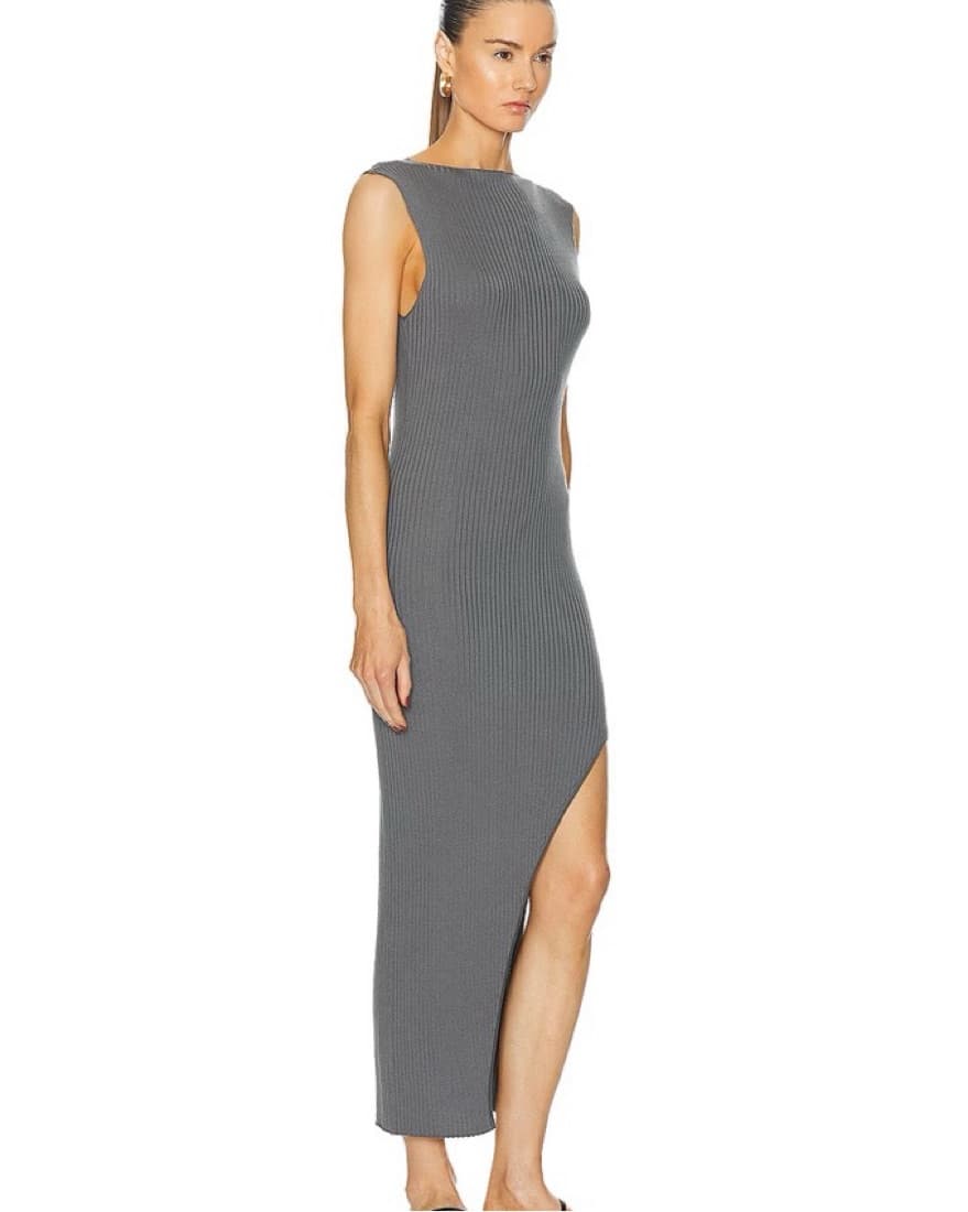 St Agni Cut Away Knit Dress - Image 3