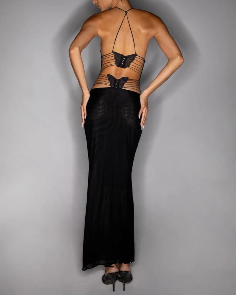 I Am Gia Ellery Black Long Dress - Image 6
