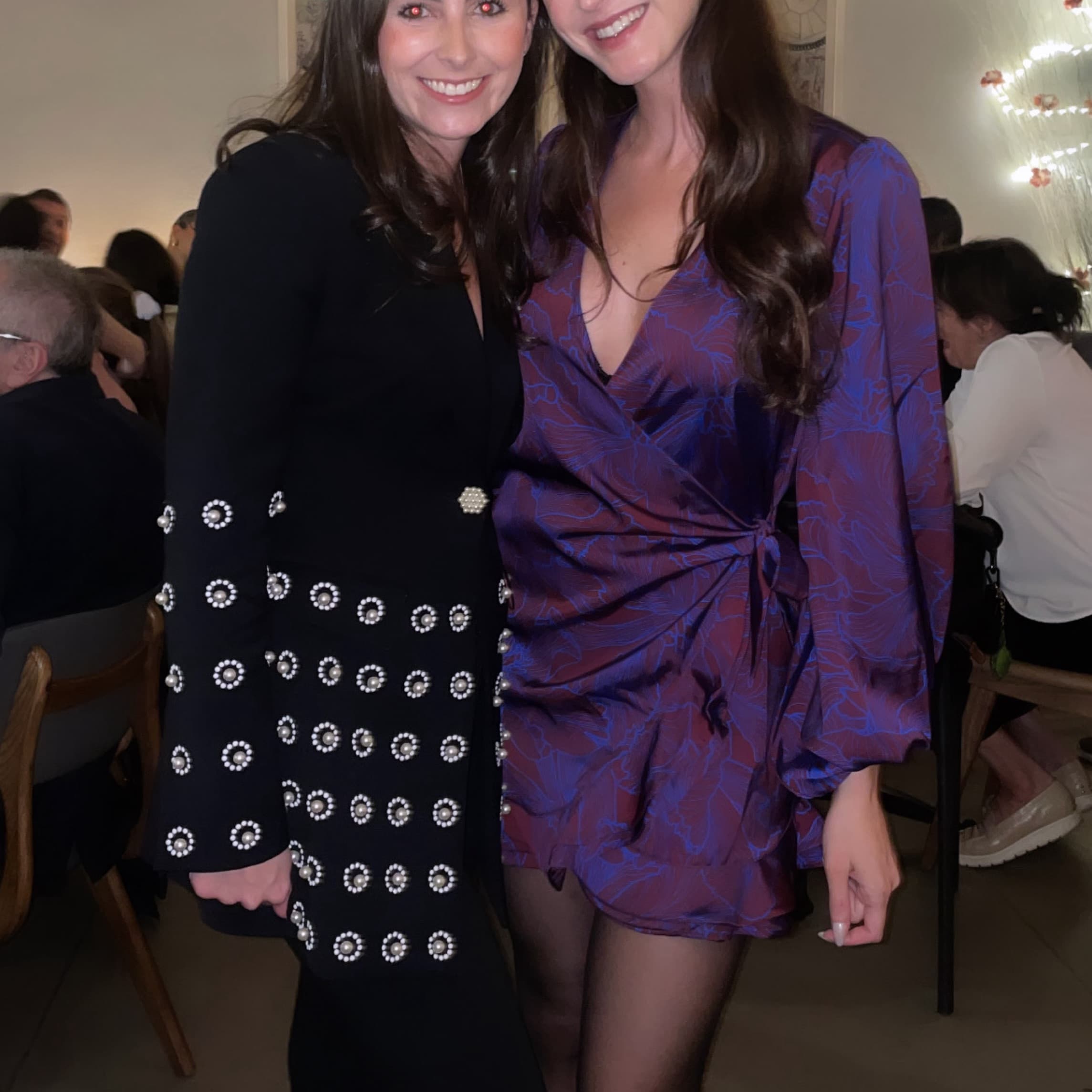 Purple Longsleeve Short Dress  - Image 2