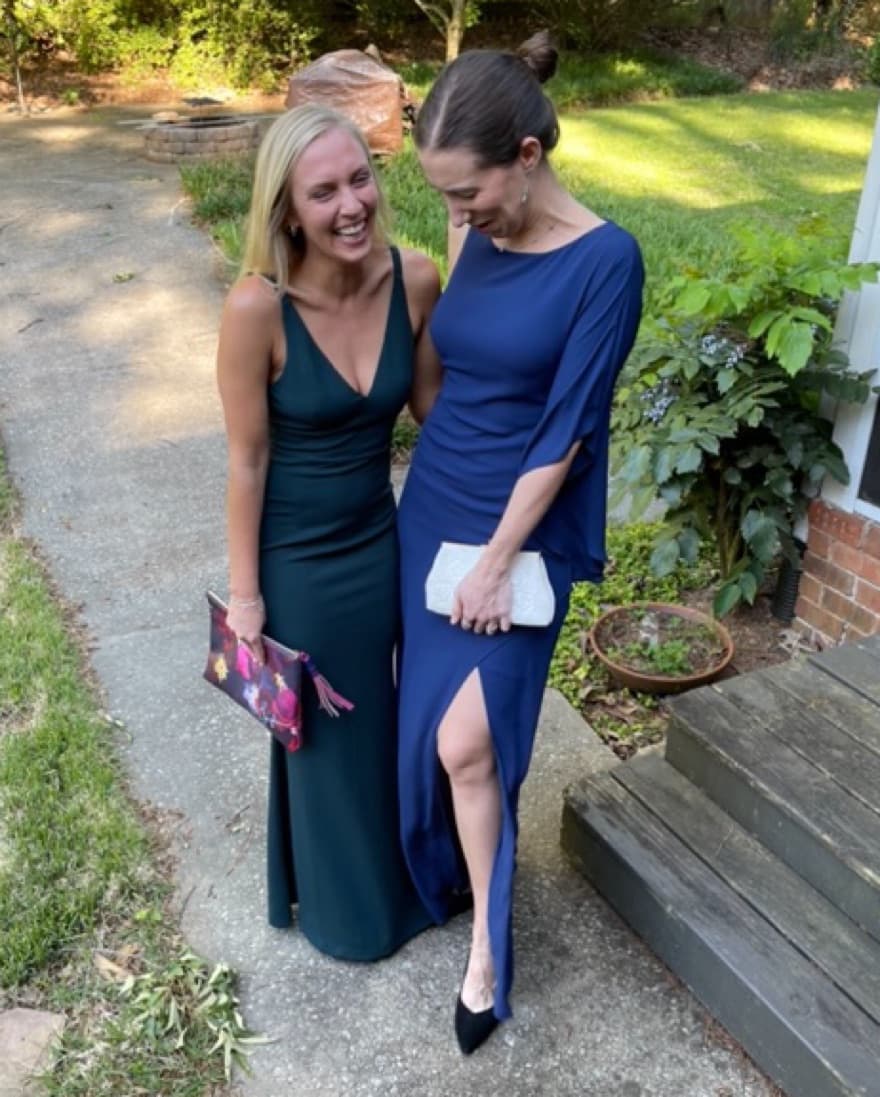 Navy Blue BCBG Gown - Image 1