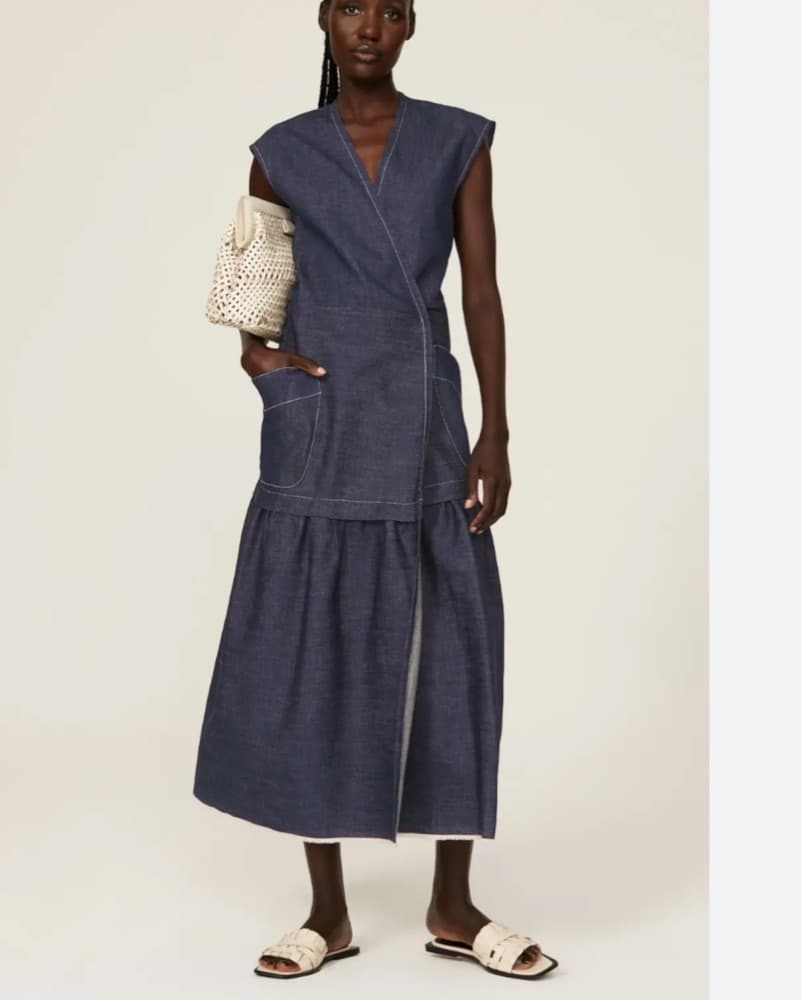 Mia denim wrap dress - Image 2