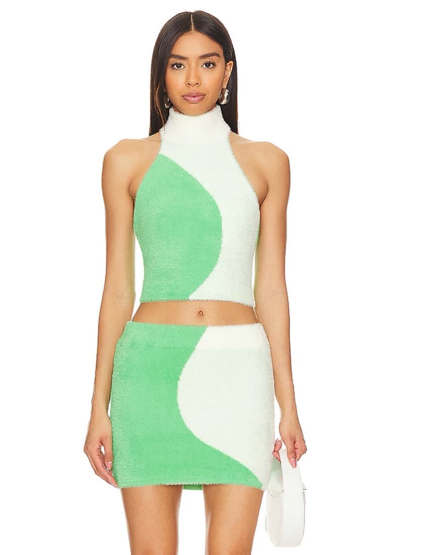 REVOLVE WINNIE GREEN WHITE SET - Image 3