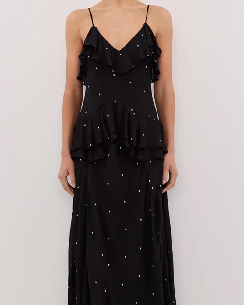 DISSH Melrose Black Spot Maxi Dress - Image 1