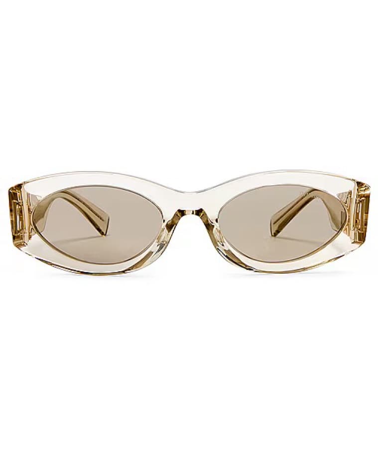Miu Miu Transparent Oval Sunglasses - Image 3