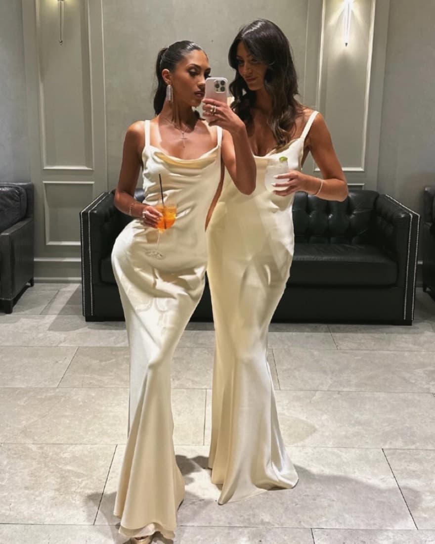 Yellow Silk Slip Gown - Image 2