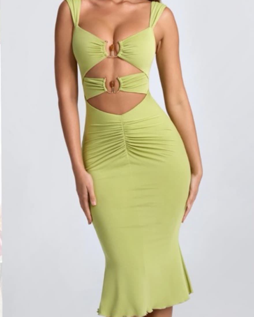 Oh Polly Aelia Ruched Midi - Image 3