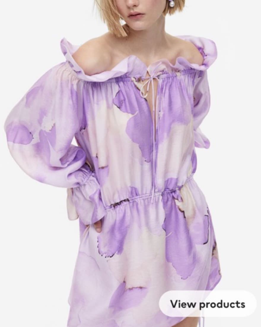 Purple Floral Dress - Image 3
