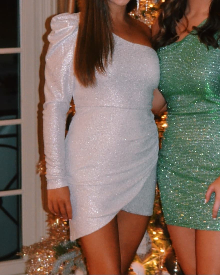 Lulu’s Sparkle One Shouldered Dress - Image 2