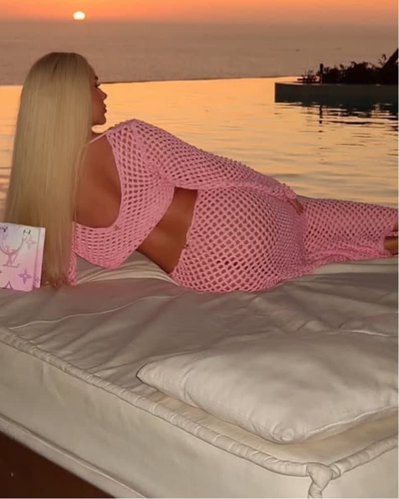 Pink Banna Hot Two Piece Crochet  - Image 4