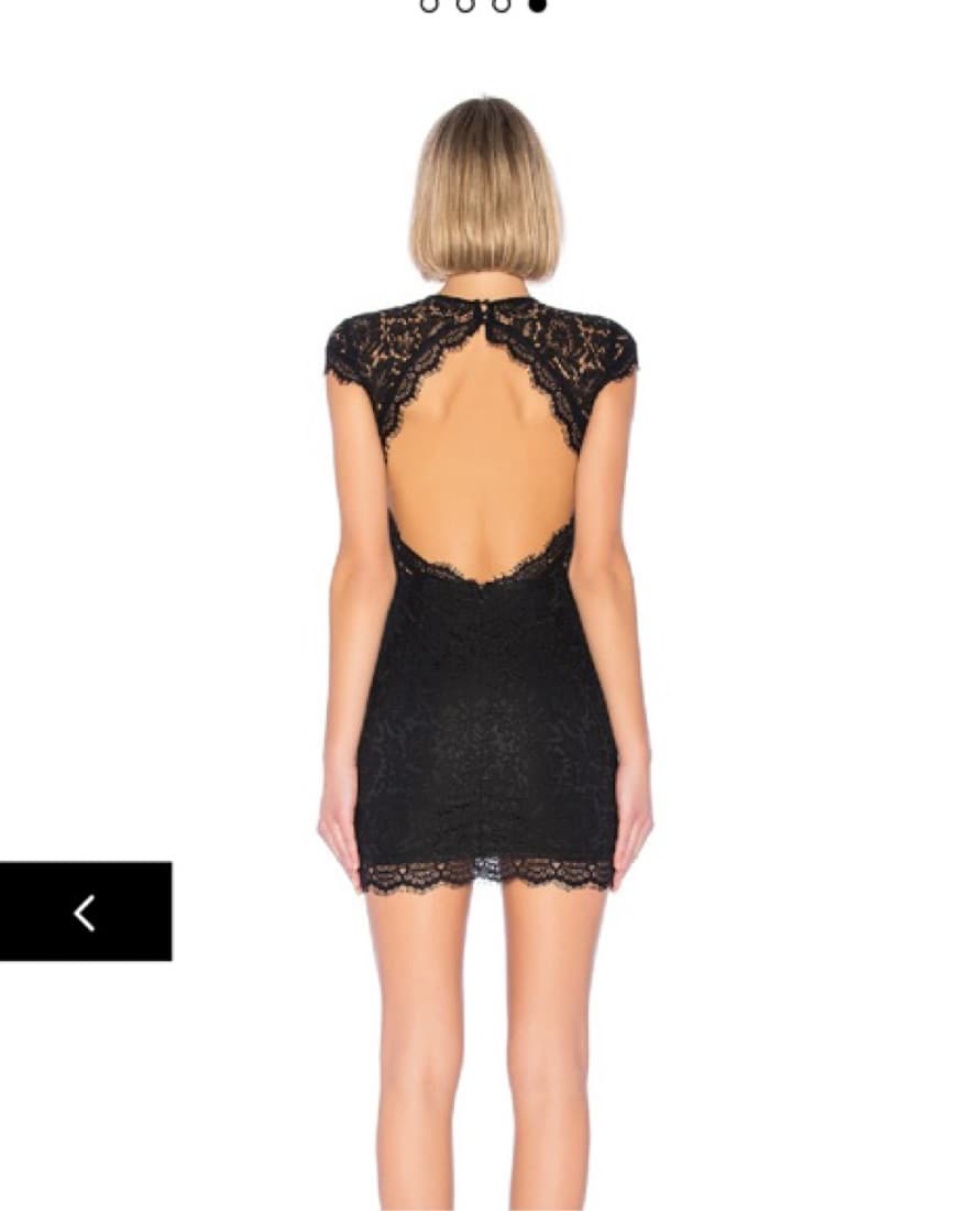 Superdown Rory Black Lace Dress - Image 4