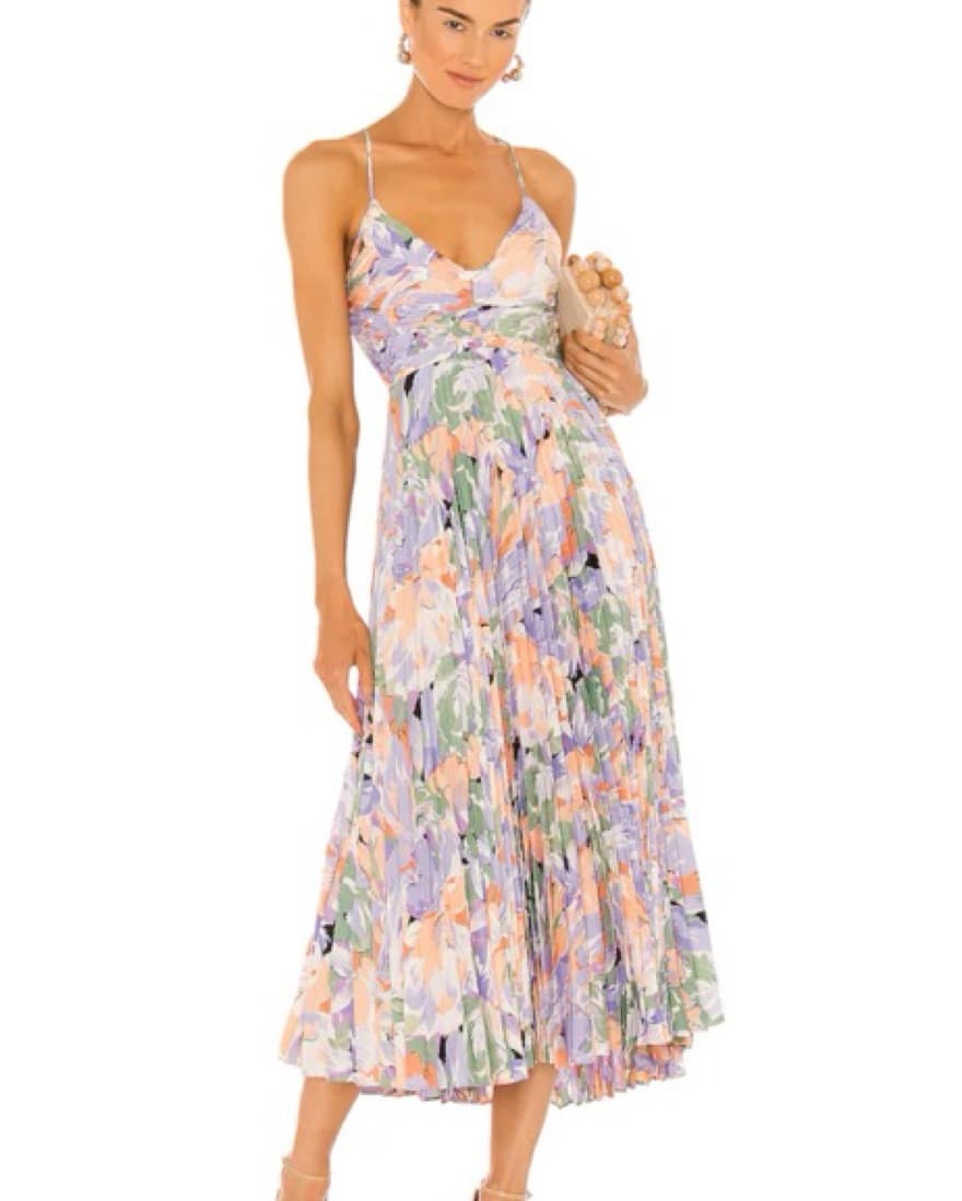 ASTR The Label Blythe Dress in Coral - Image 1