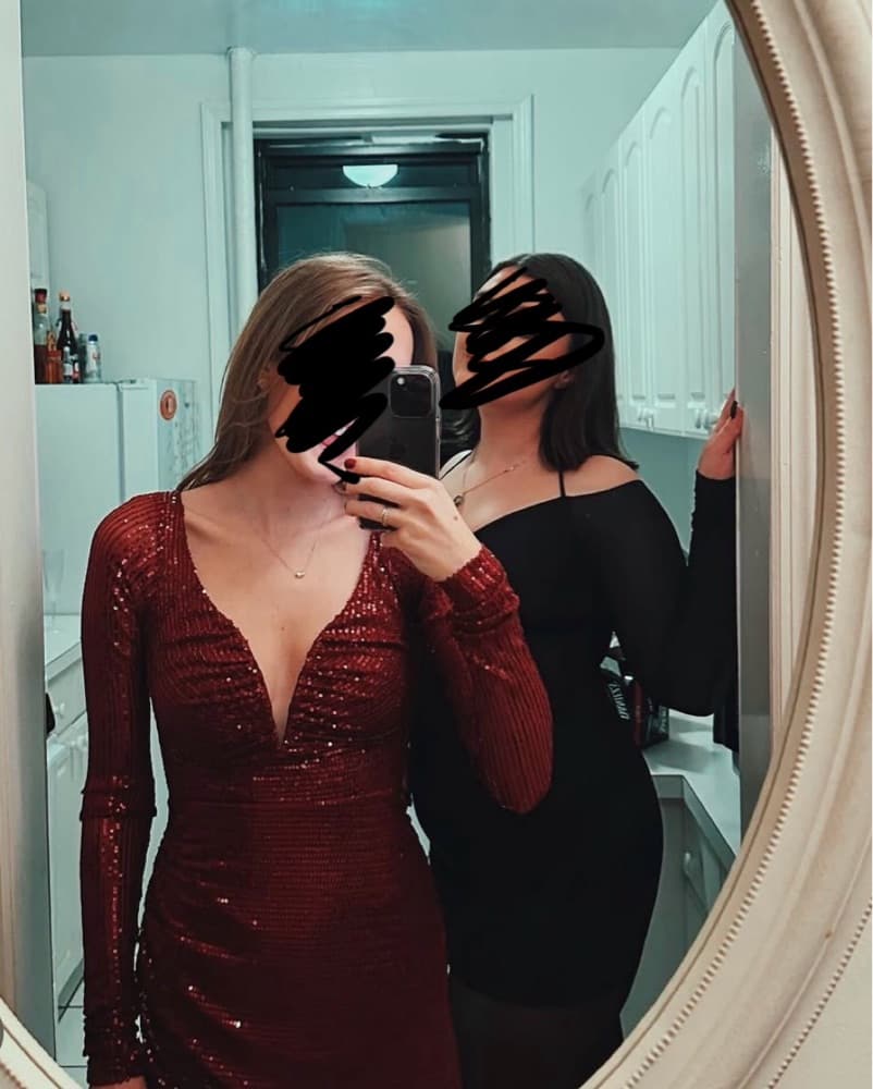 Red Sequin Dress - Image 3