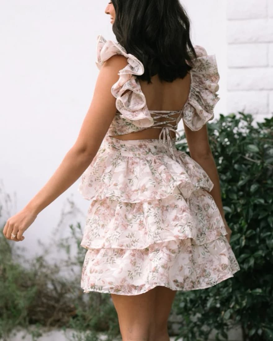 Callie Tiered Mini Dress - Image 2