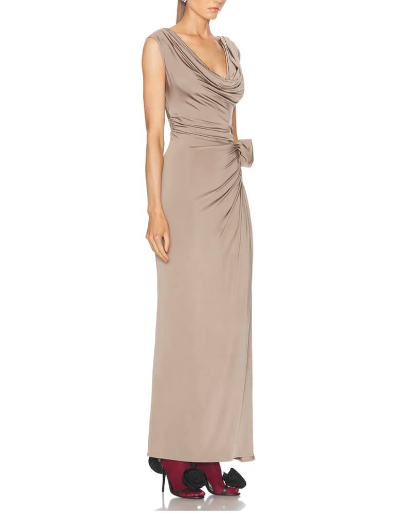 MAGDA BUTRYM Cowl Neck Long Dress - Image 1