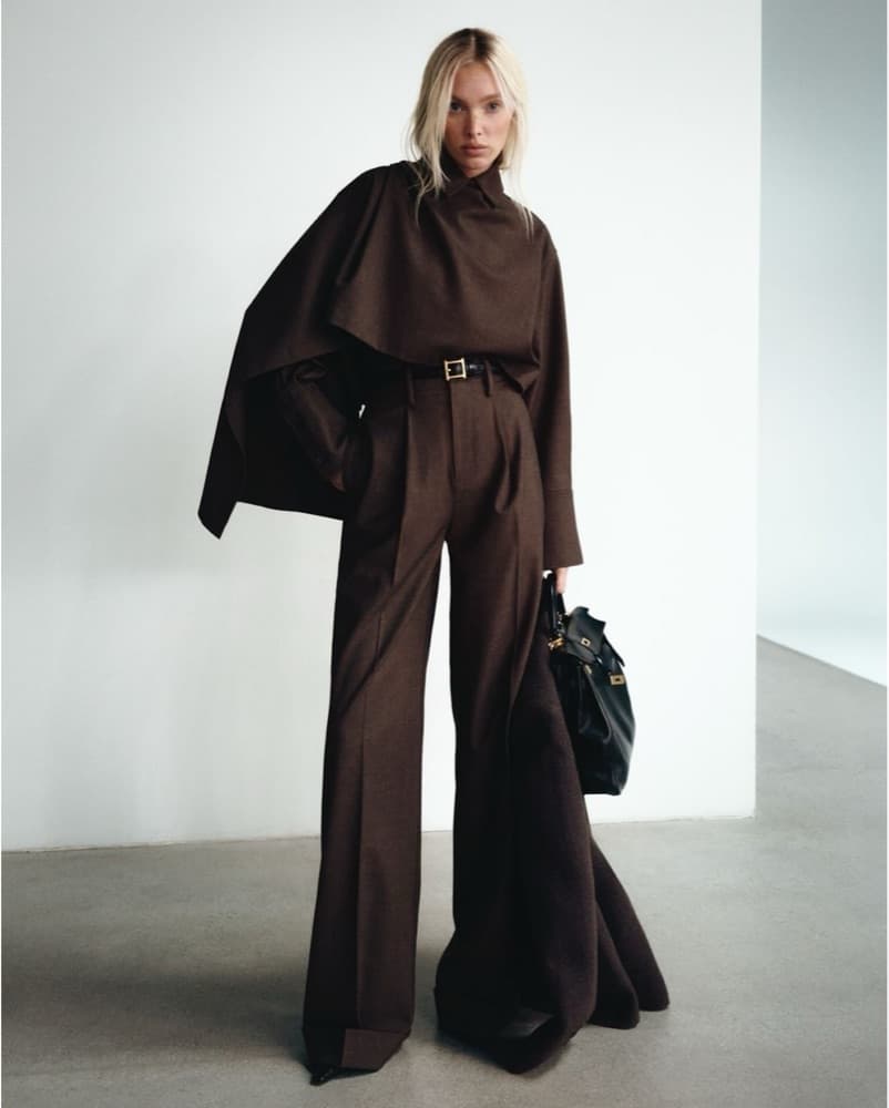 Elsa Hosk Left Bank Brown Suit - Image 1