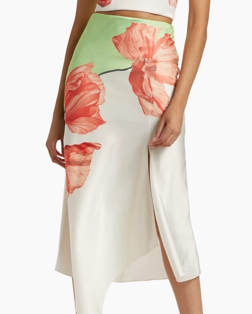 Alice And Olivia Floral Midi Skirt - Image 1