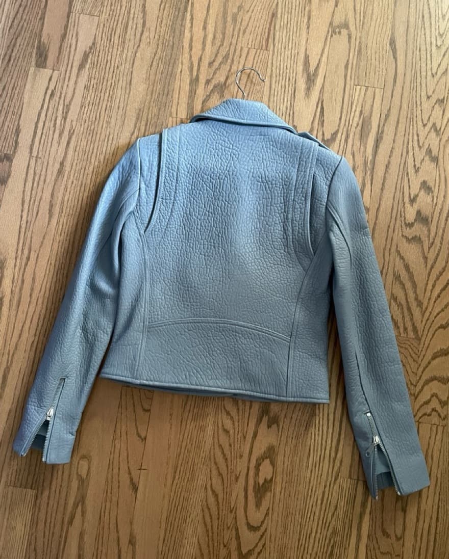 Rebecca Minkoff Blue Leather Jacket - Image 4