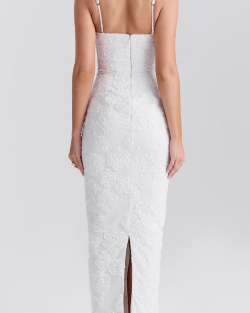 White House of CB Floral Lace Maxi Dress - Image 1