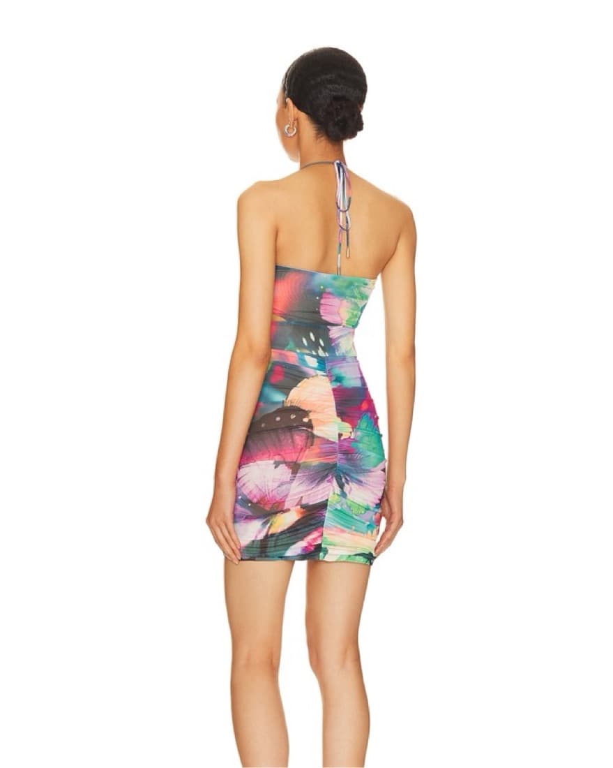 AFRM Beckett Butterfly Mini Dress - Image 3
