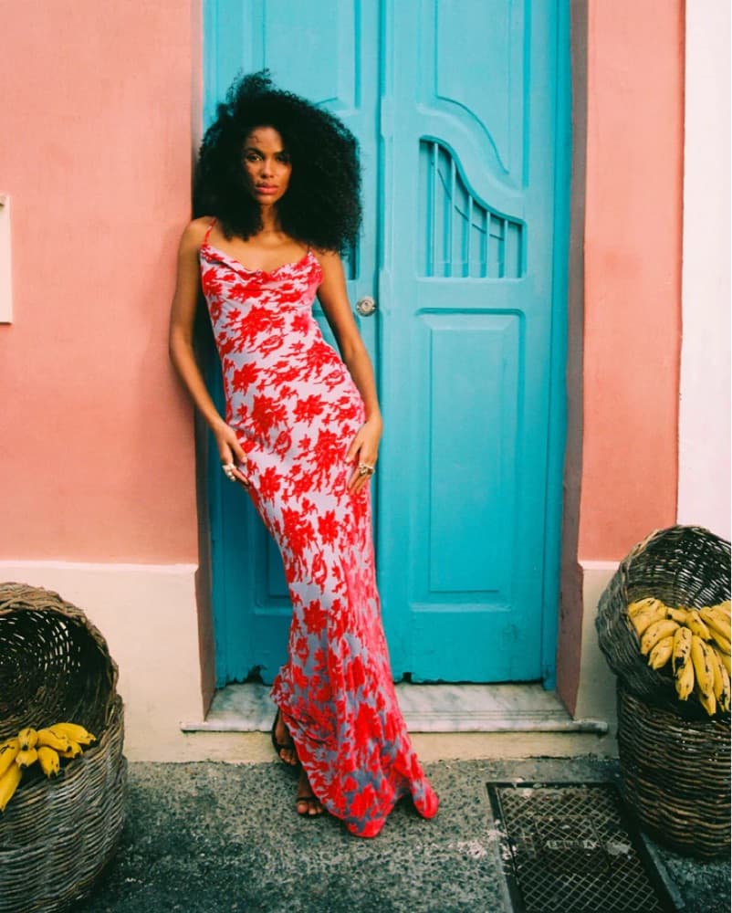 Rat & Boa Athena Dress - Red - Image 1