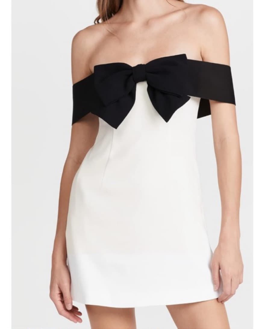 Self Portrait Off Shoulder Bow Dress - Image 1
