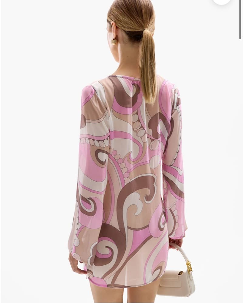Cin Cin Vibrant Swirling Swim Coverup - Image 3