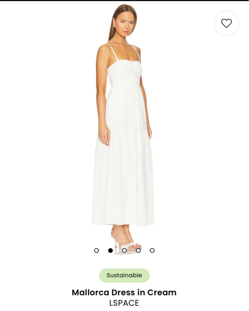 White Long Linen Sundress - Image 4