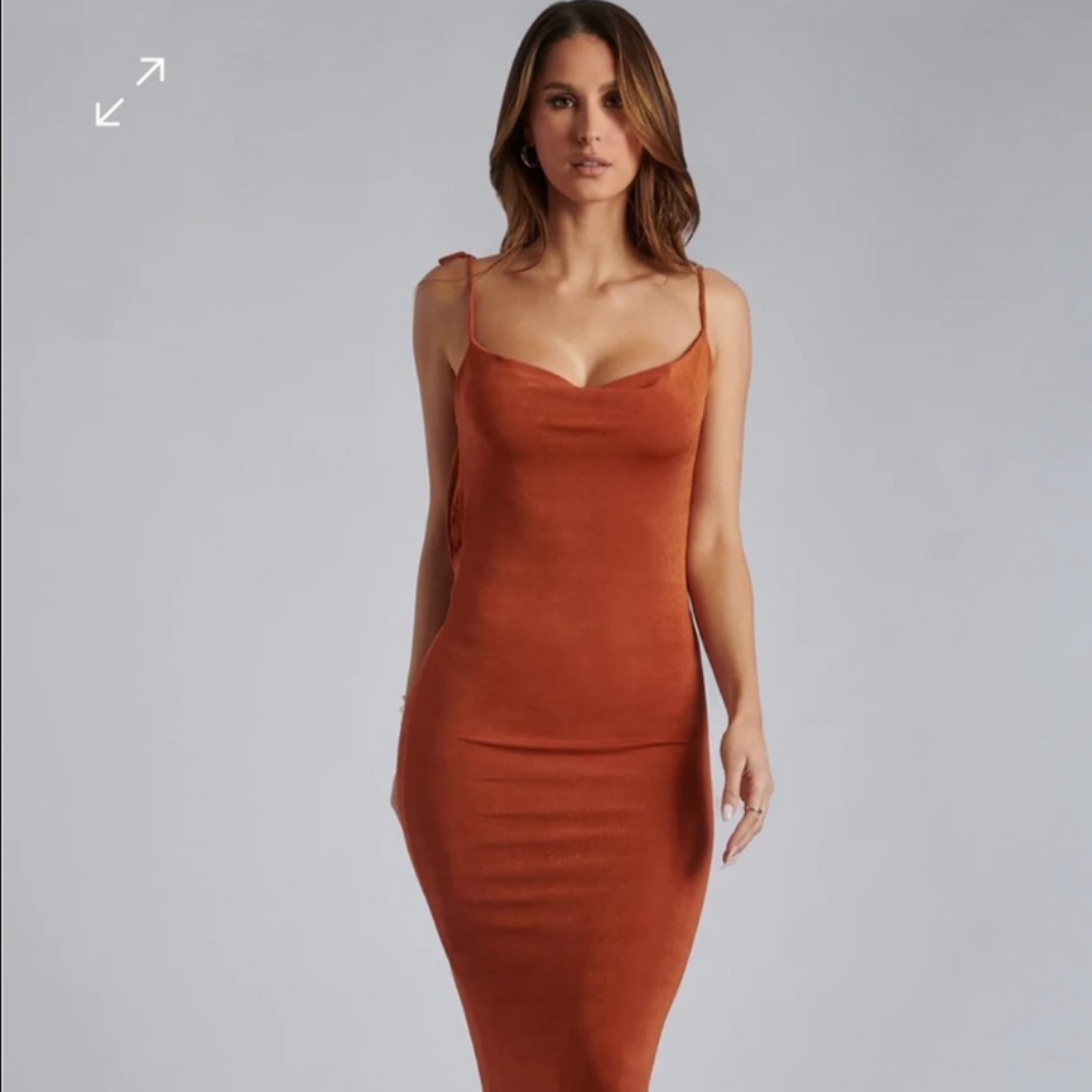 MESHKI COWL BACK DRESS - Image 3