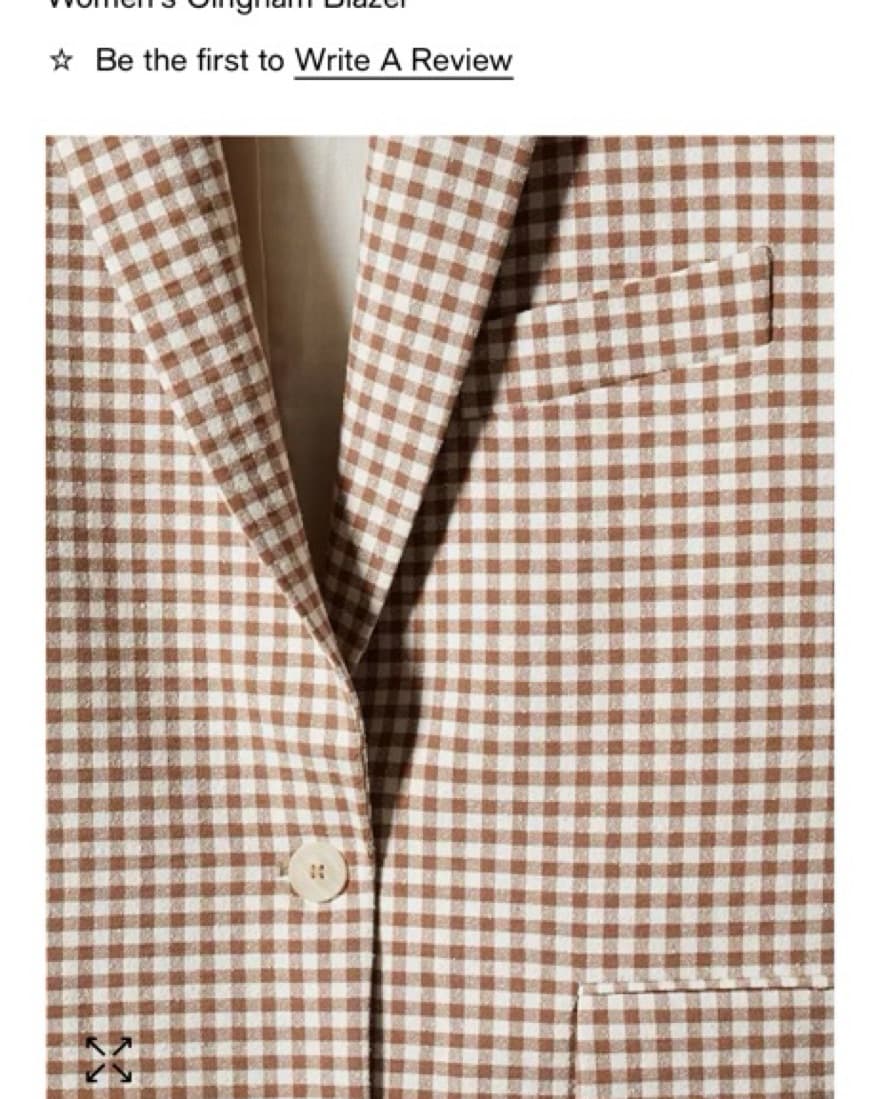 Mango - Gingham Blazer - Image 5