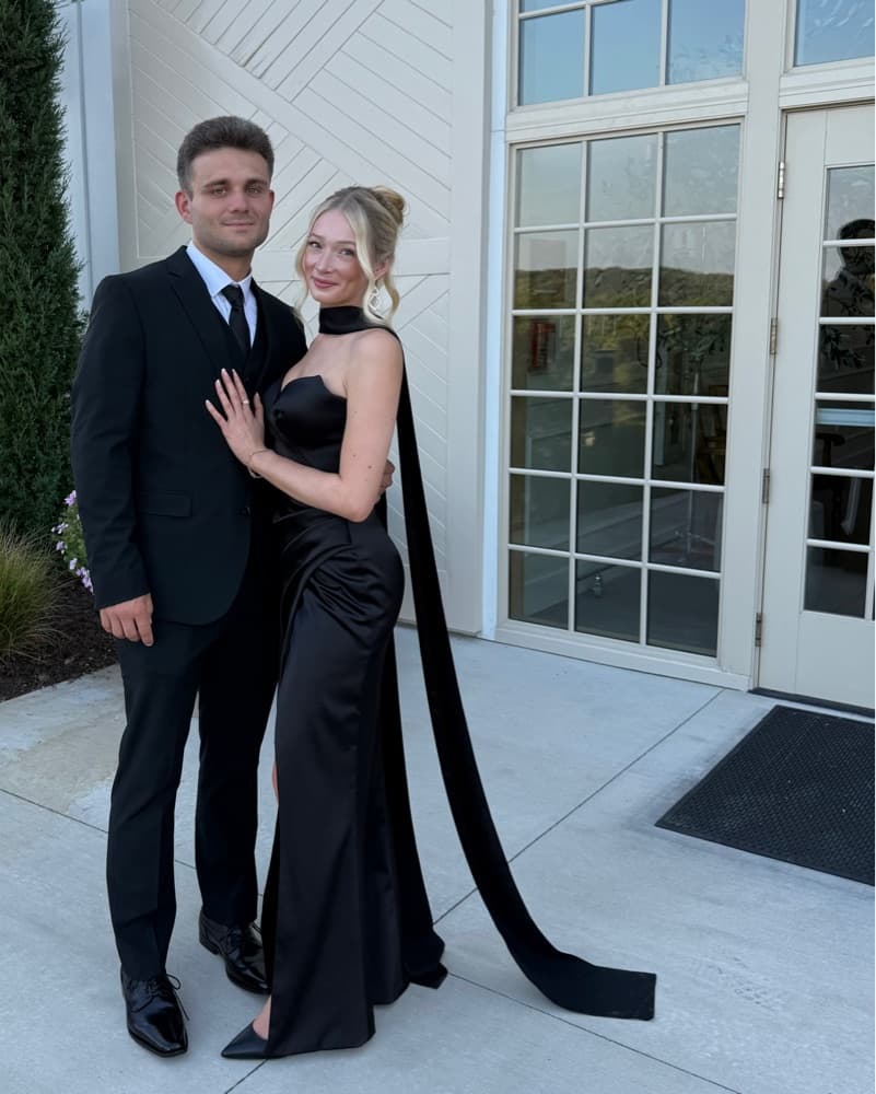 Milla Black Strapless Evening Gown - Image 2
