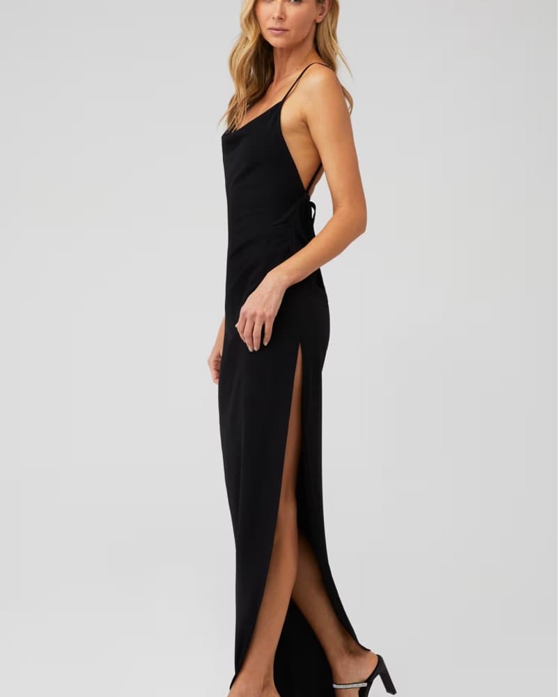 Amanda Uprichard Black Maxi Dress - Image 2