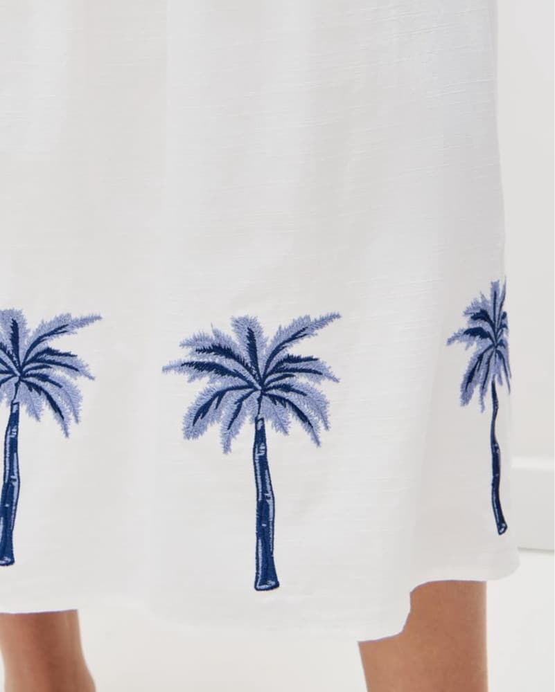 Isadora Embroidered Palm Tree Maxi Dress - Image 5