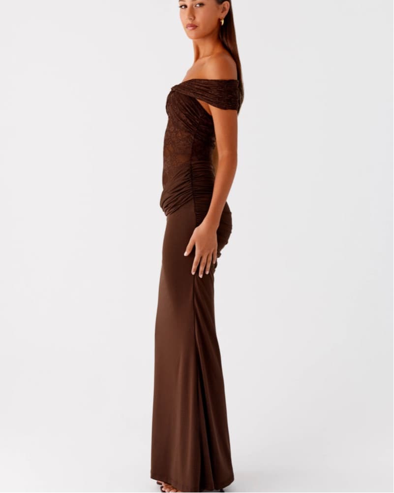 Either Way Maxi Dress - Chocolate - Image 6