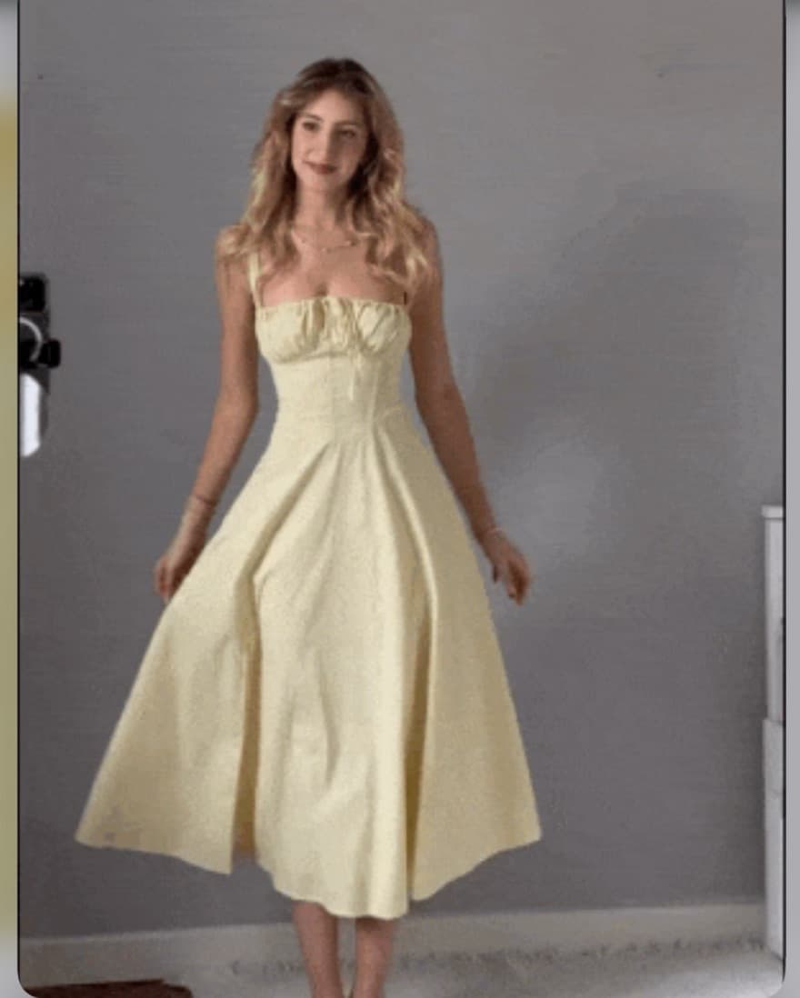 Coastal Cowgirl Yellow Dress - Image 1