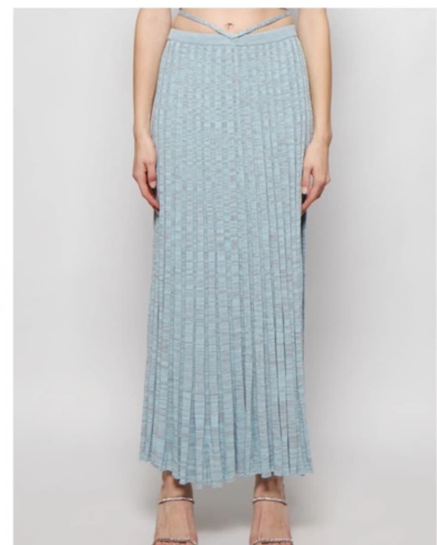 CHRISTOPHEPLEATED KNIT TIE SKIRT AND TOP - Image 3