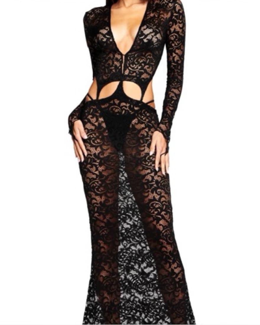 gothic Black Dress – witch costume  - Image 1