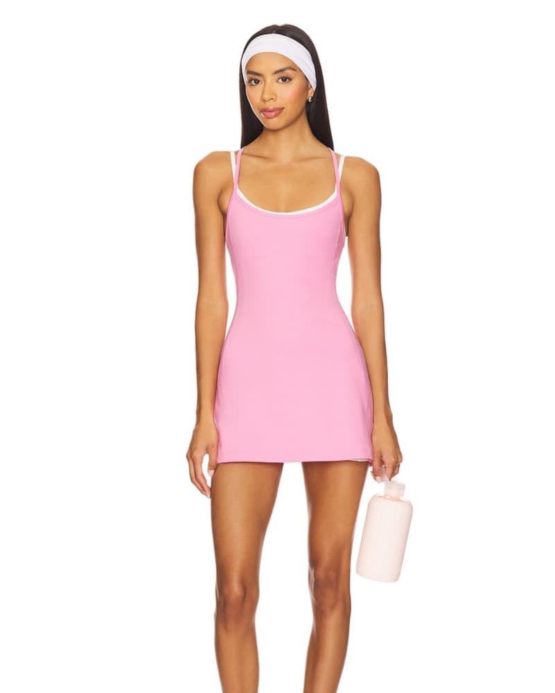 Pink Athletic Tennis Mini Dress - Image 1