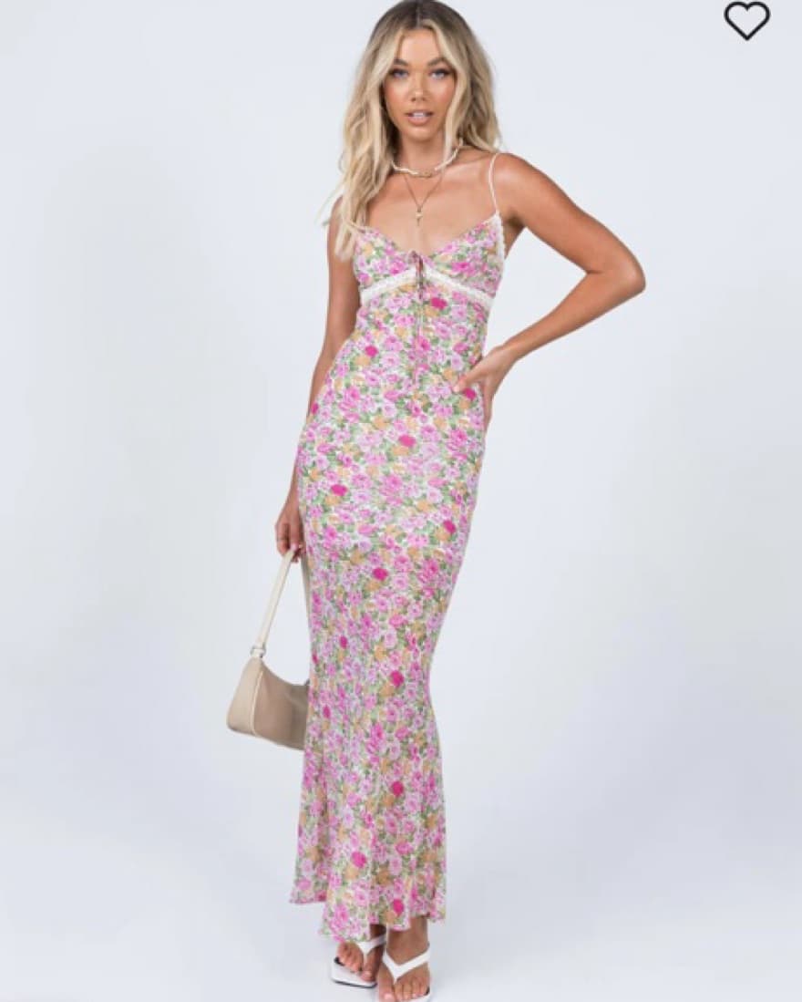 Floral Fitted Maxi Dress - Image 2