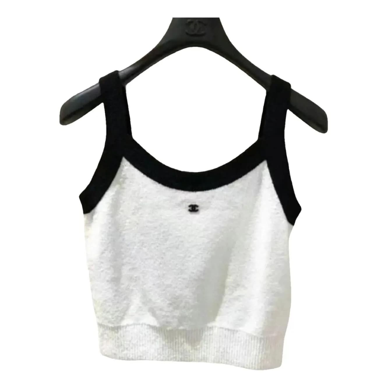 chanel contrast white black logo top - Image 1