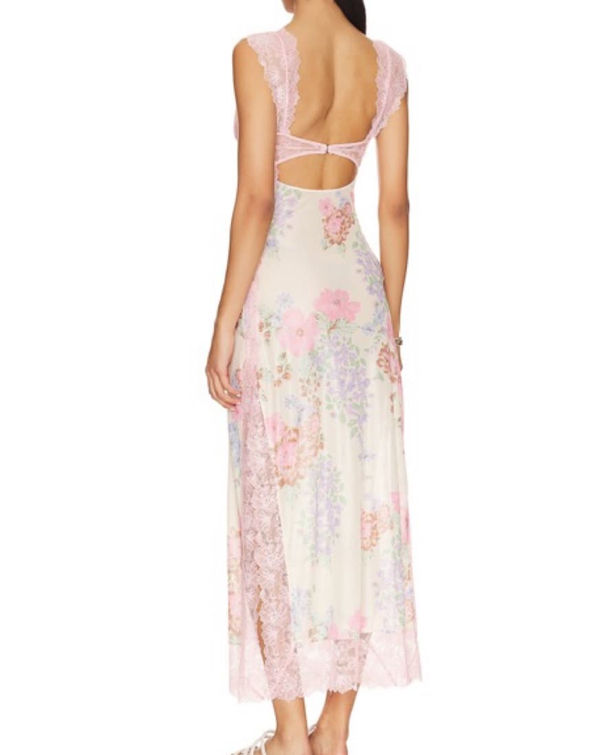 Suddenly Fine Maxi Slip Dress In Daisy - Image 3
