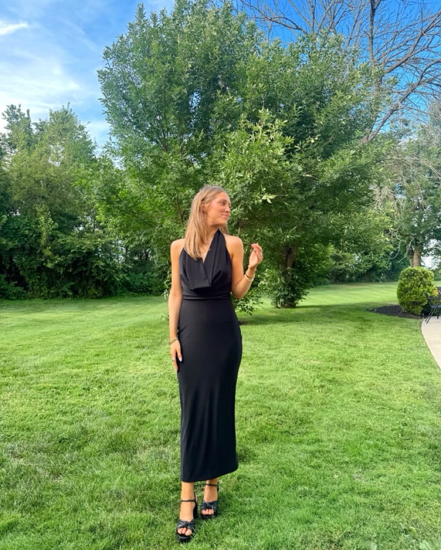 Aritiza - Memory Blk Halter Maxi Dress  - Image 3