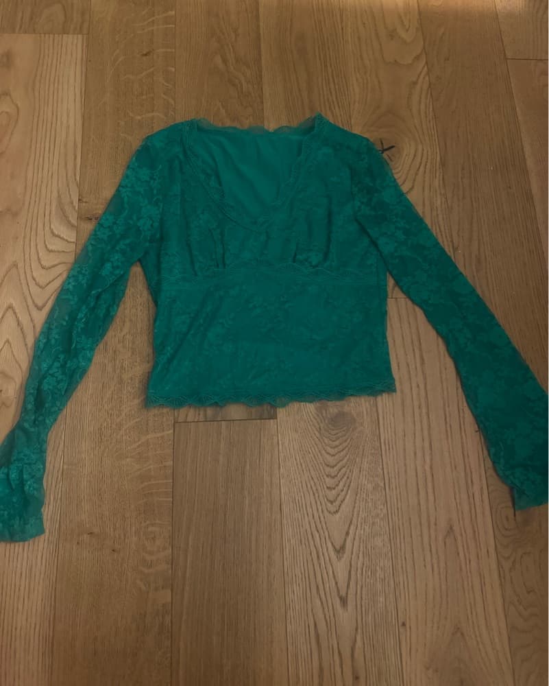 Green Lace Top  - Image 2