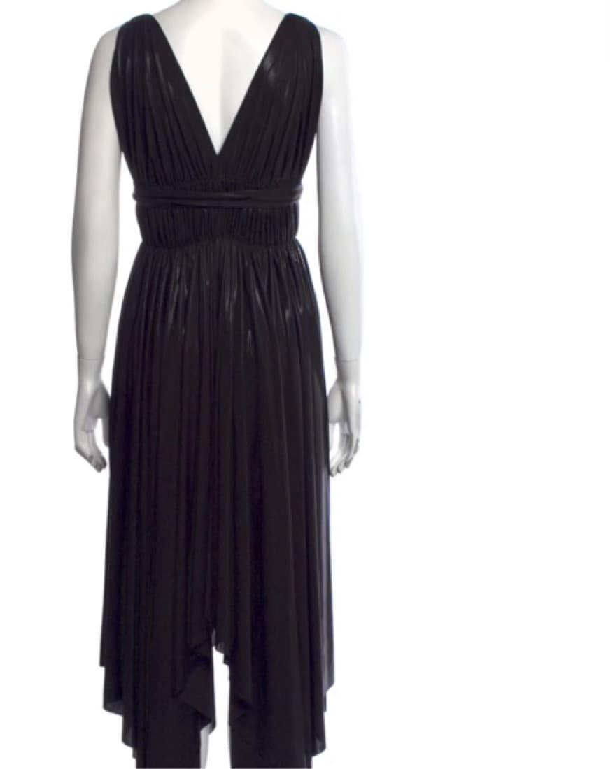 NORMA KAMALI V-Neck Long Dress - Image 4