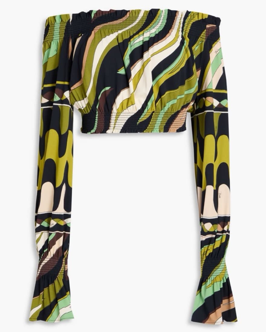 Pucci Maxi Set with Green Pattern - Image 4